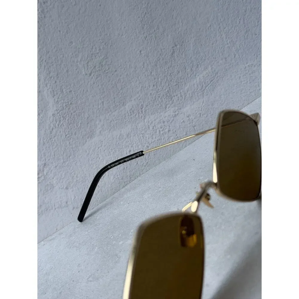 NEW Saint Laurent SL302 Lisa Sunglasses in Gold Brown